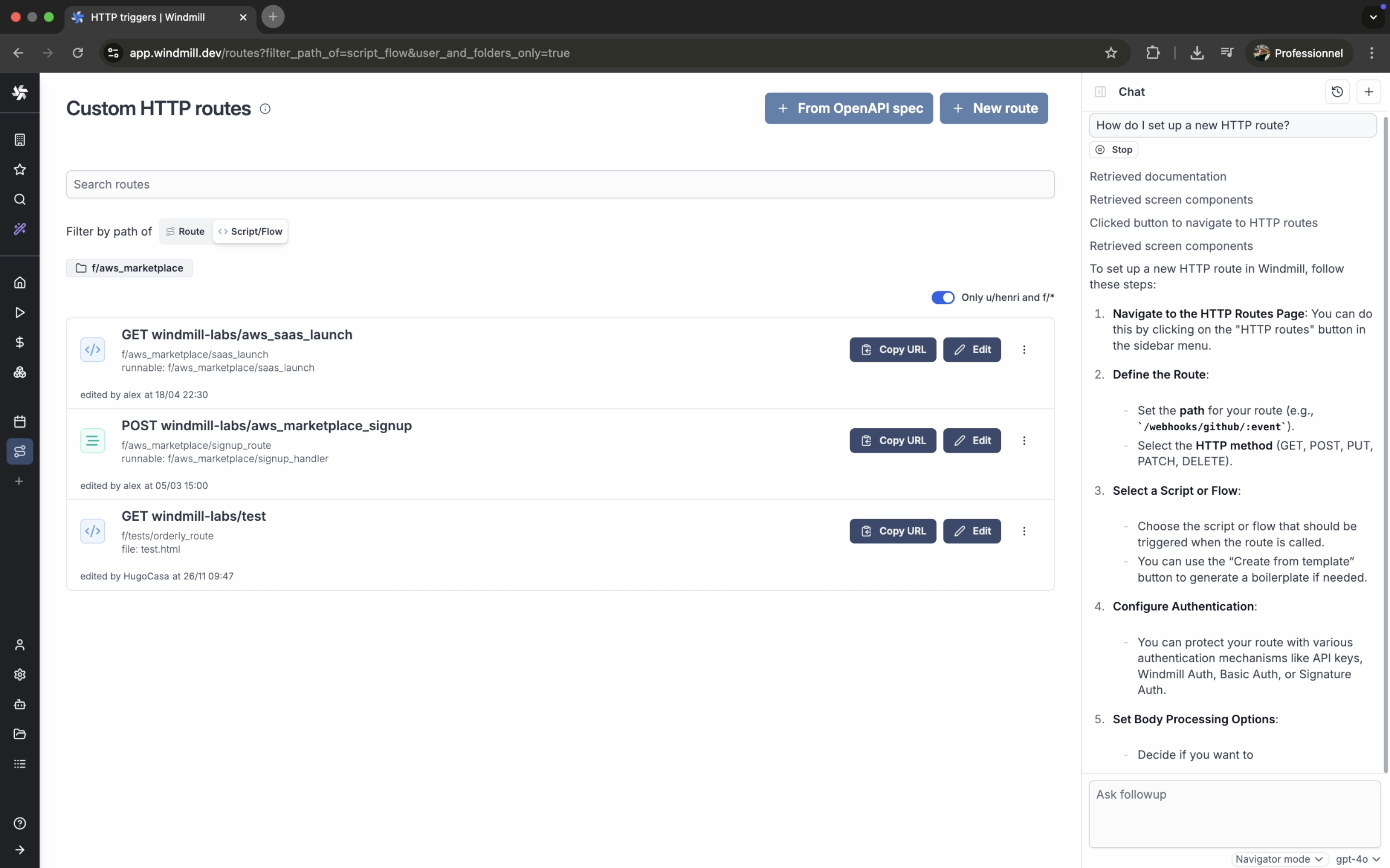 Navigation mode 2 Navigation mode 2
